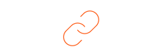 Icon of an orange link