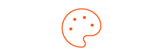 Icon of a palette